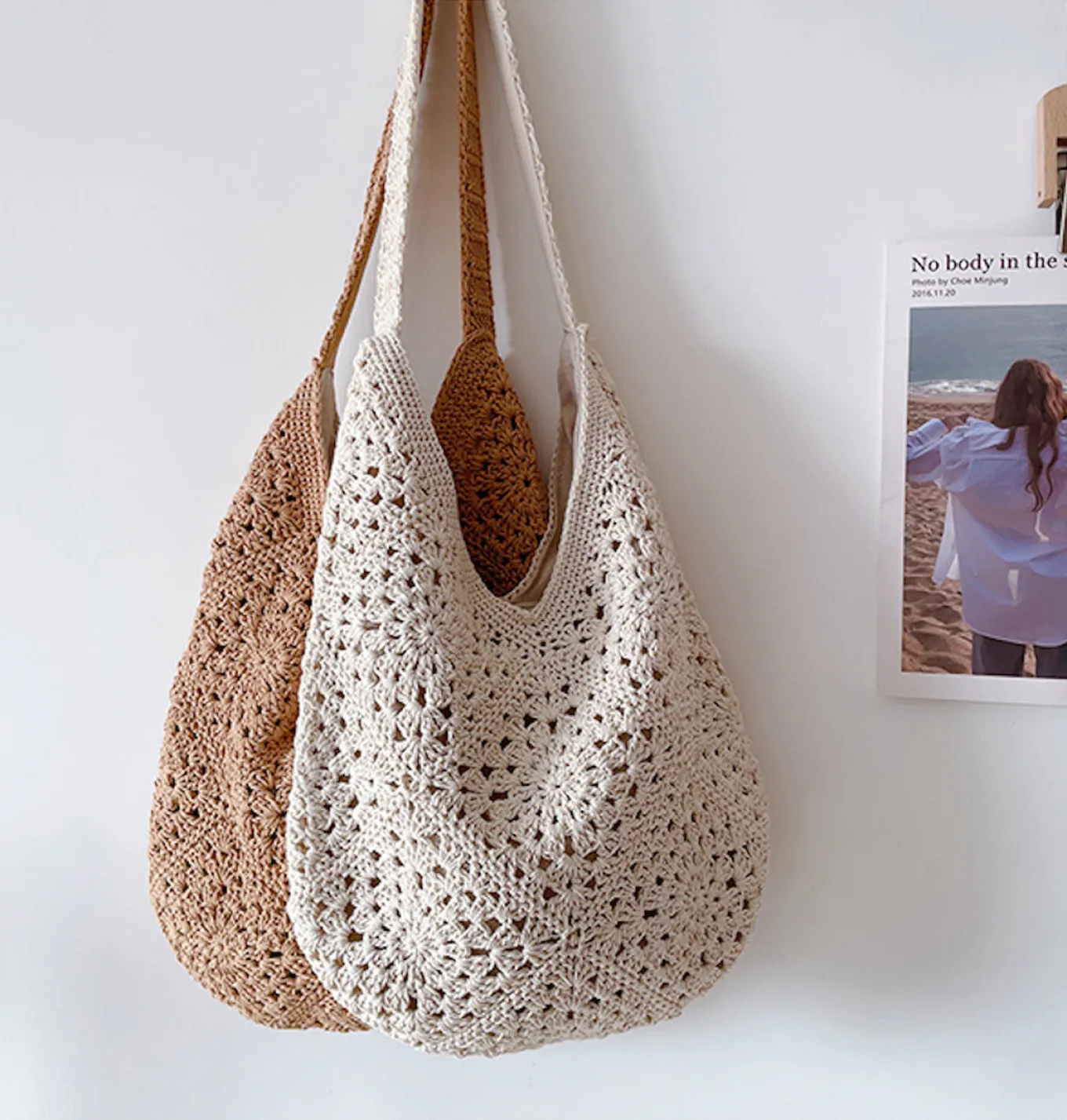 Elena Handbags Boho Crochet Shoulder Bag