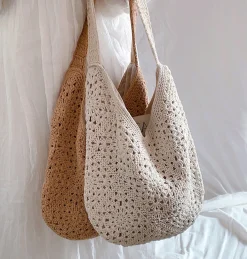 Elena Handbags Boho Crochet Shoulder Bag