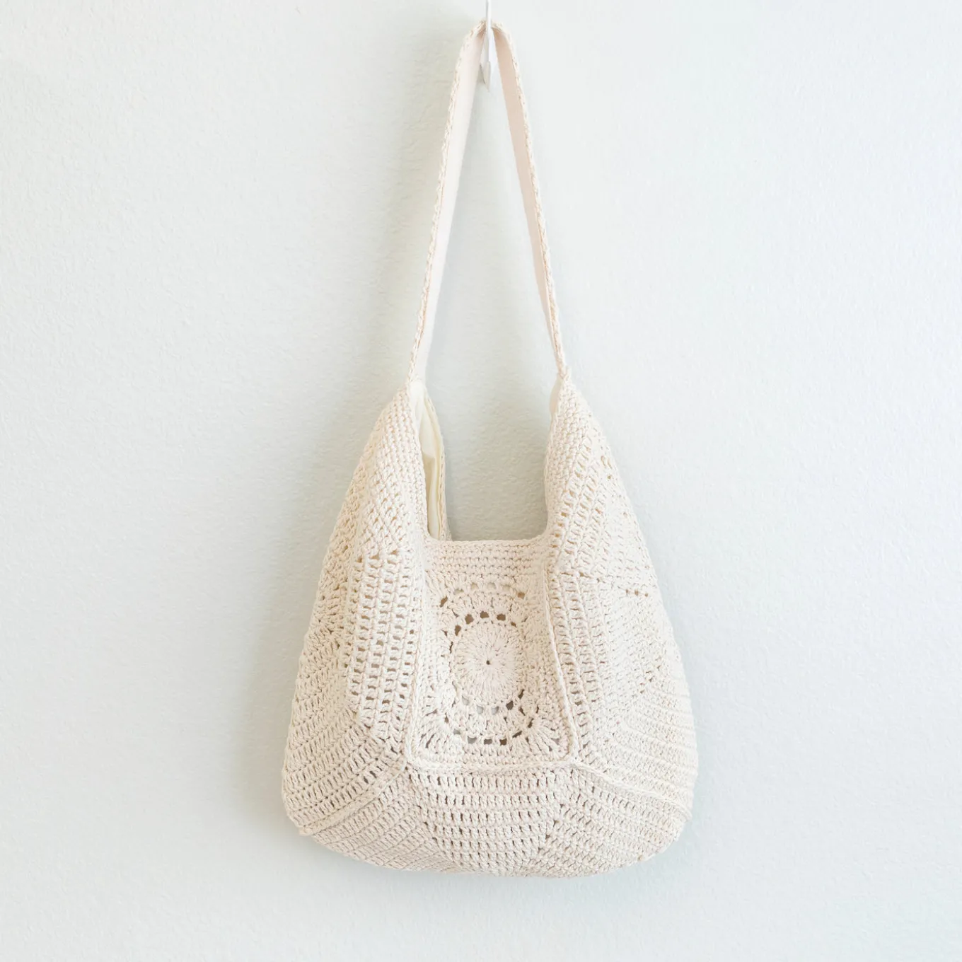 Elena Handbags Boho Crochet Shoulder Bag
