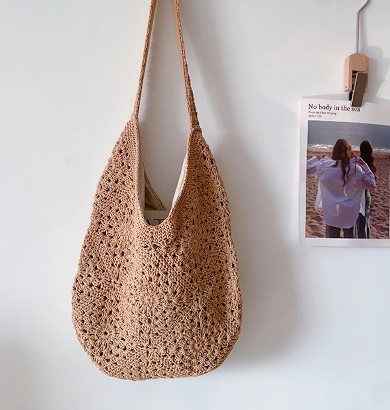 Elena Handbags Boho Crochet Shoulder Bag