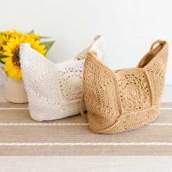Elena Handbags Boho Crochet Crossbody Bag