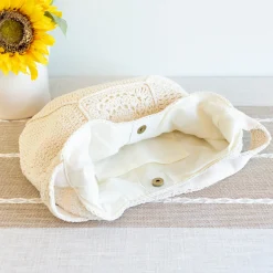 Elena Handbags Boho Crochet Shoulder Bag