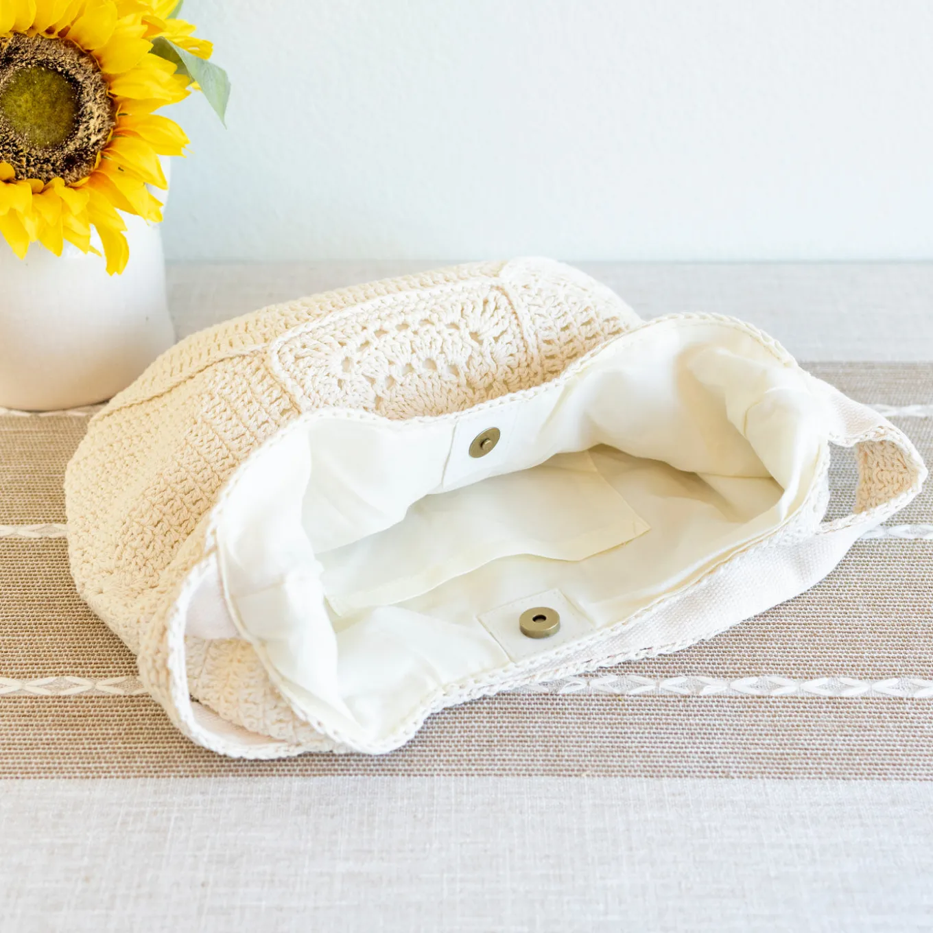 Elena Handbags Boho Crochet Shoulder Bag