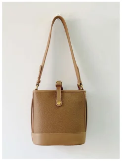 Elena Handbags Chic Leather Bucket Bag