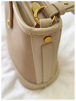 Elena Handbags Chic Leather Bucket Bag