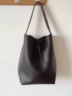Elena Handbags Chic Leather Bucket Bag