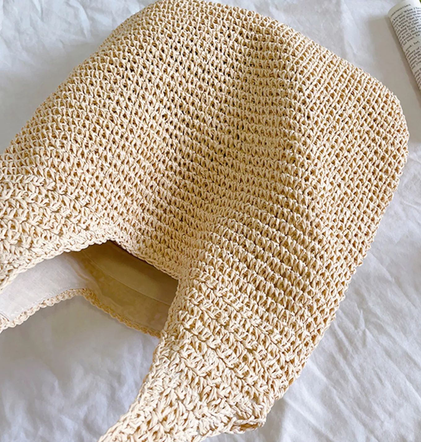 Elena Handbags Chic Straw Woven Bag