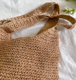 Elena Handbags Chic Straw Woven Bag