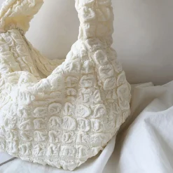 Elena Handbags Cotton Shoulder Bag