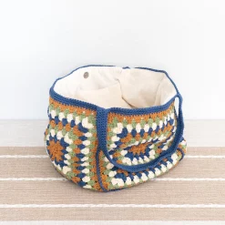 Elena Handbags Crochet Granny Square Shoulder Bag