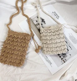 Elena Handbags Crochet Mini Bag