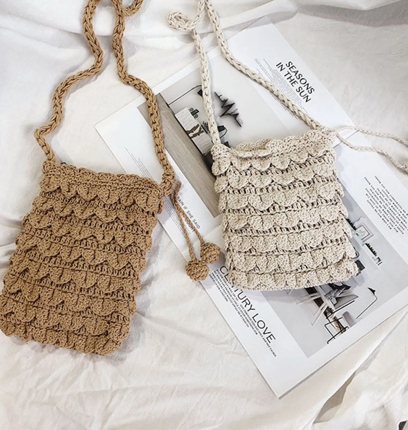 Elena Handbags Crochet Mini Bag