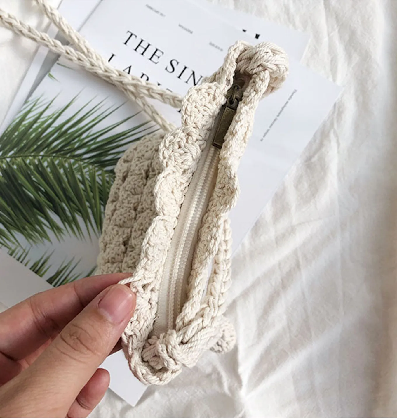Elena Handbags Crochet Mini Bag