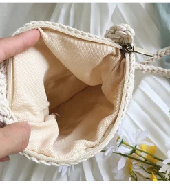 Elena Handbags Crochet Shoulder Crossbody Bag