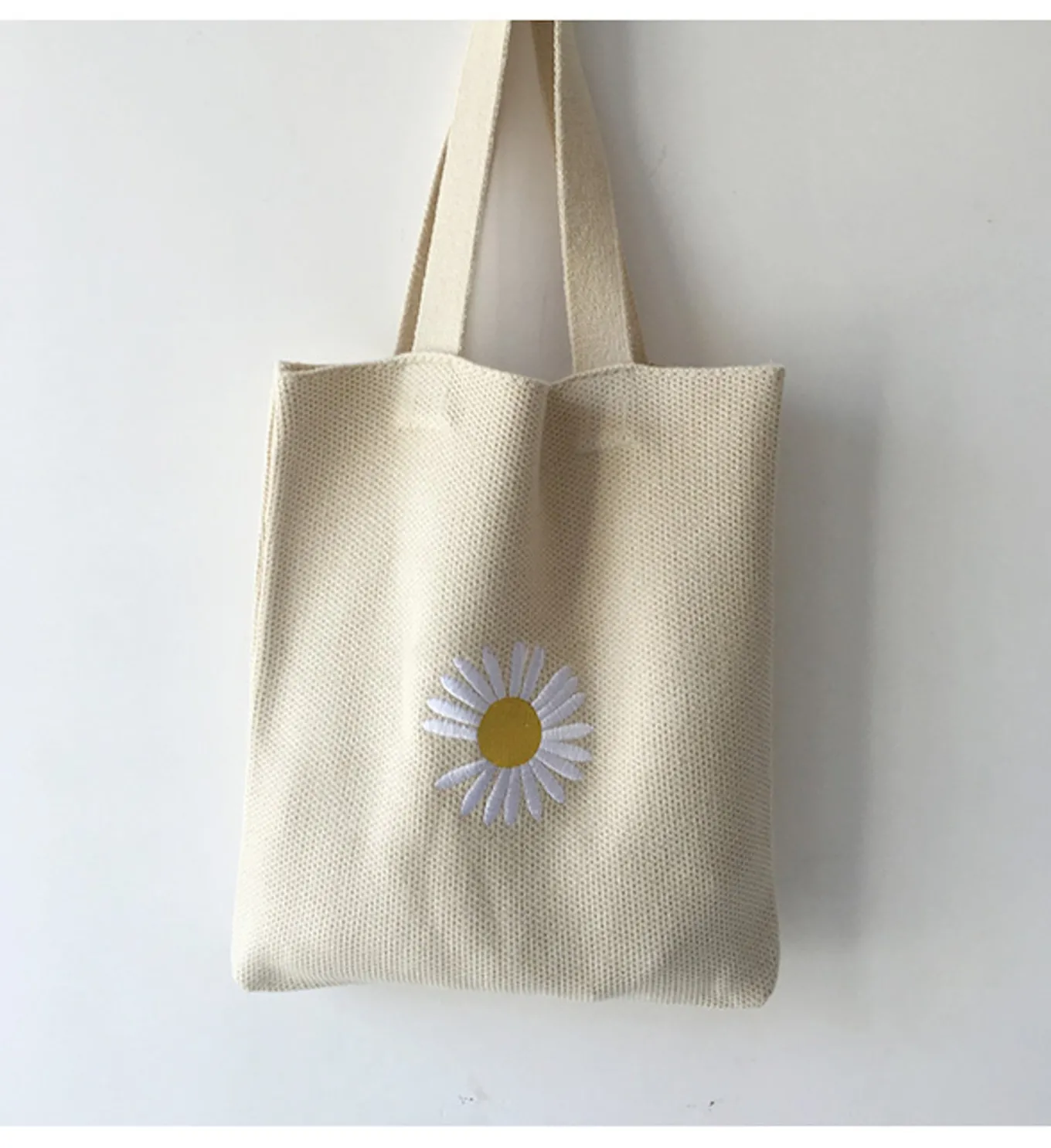 Elena Handbags Daisy Knit Shoulder Bag