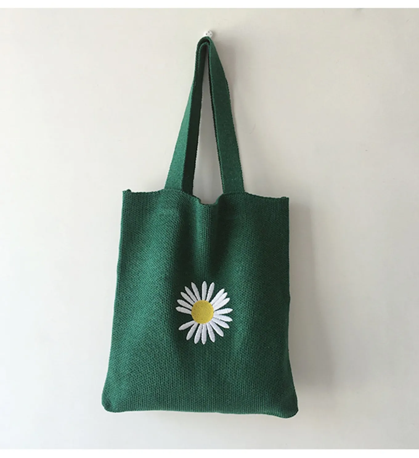 Elena Handbags Daisy Knit Shoulder Bag