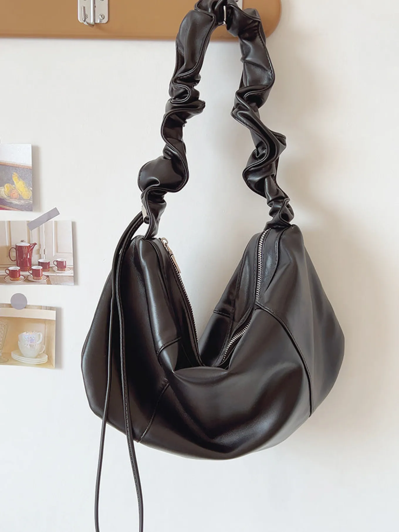 Elena Handbags Dumpling Retro Hobo Shoulder Bag
