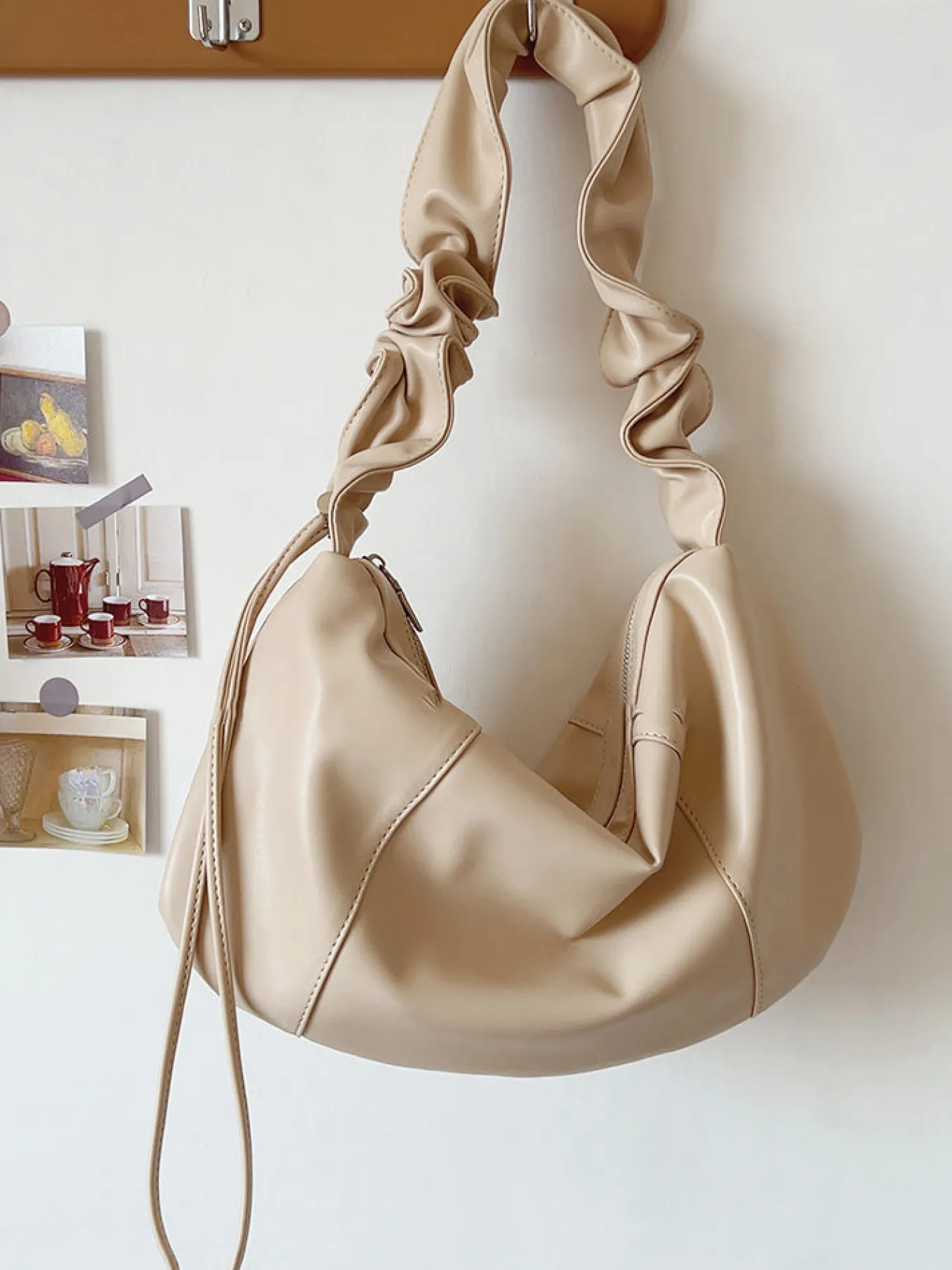 Elena Handbags Dumpling Retro Hobo Shoulder Bag