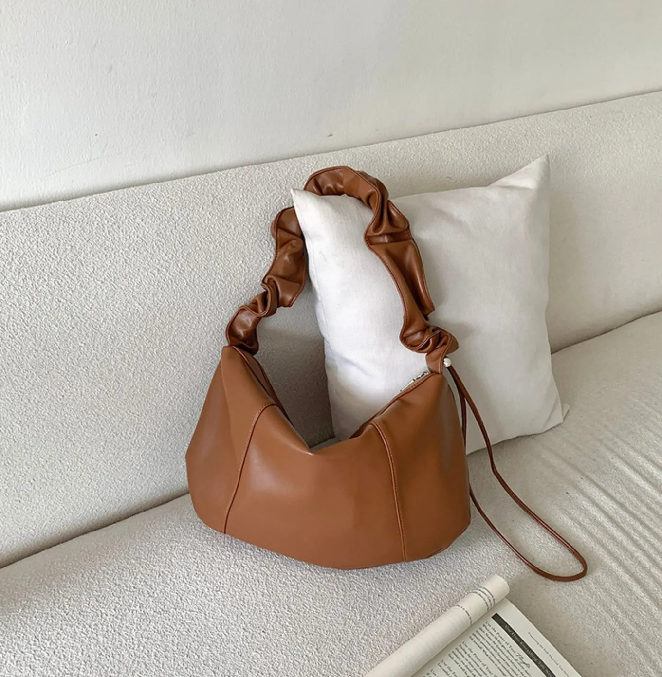 Elena Handbags Dumpling Retro Hobo Shoulder Bag