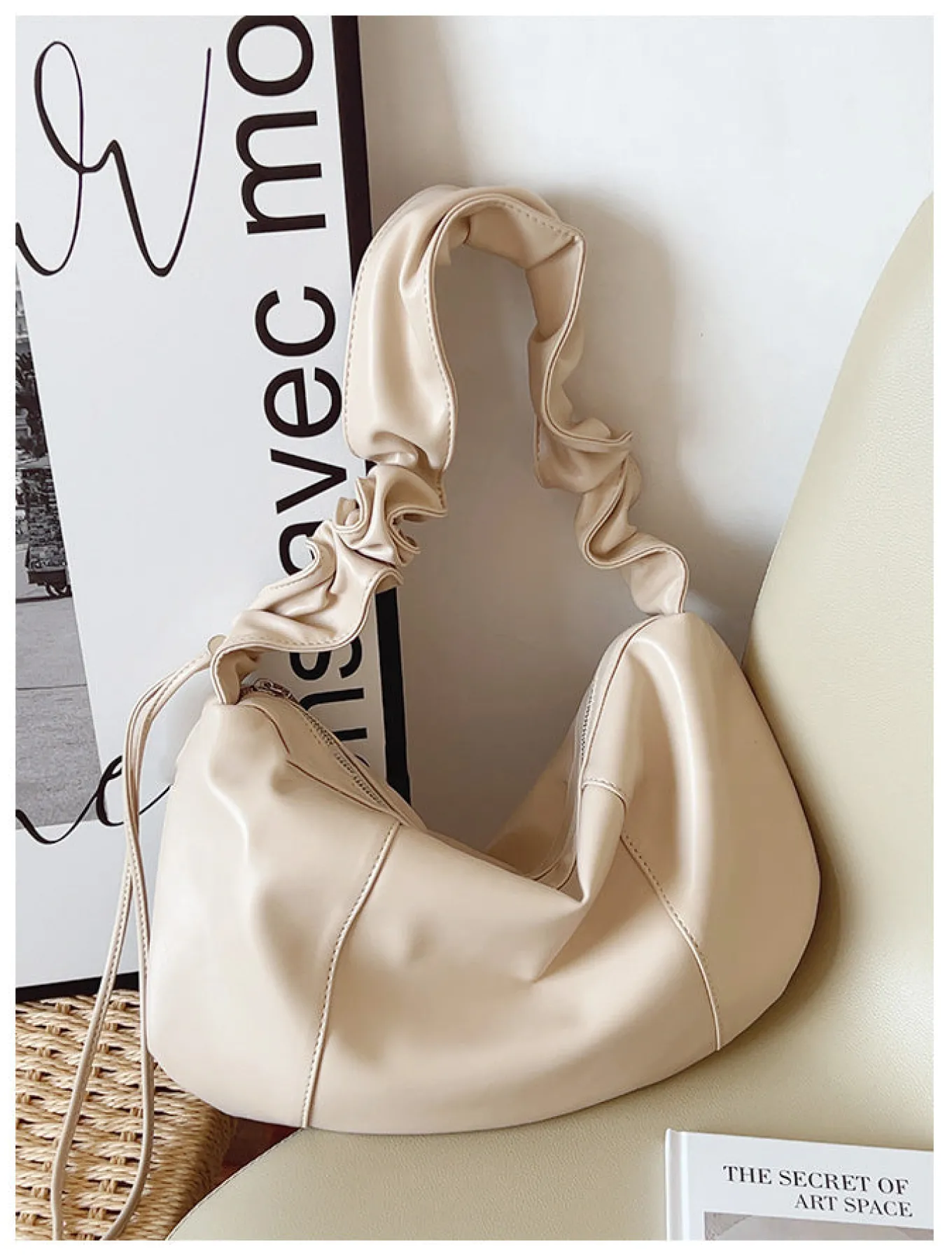 Elena Handbags Dumpling Retro Hobo Shoulder Bag