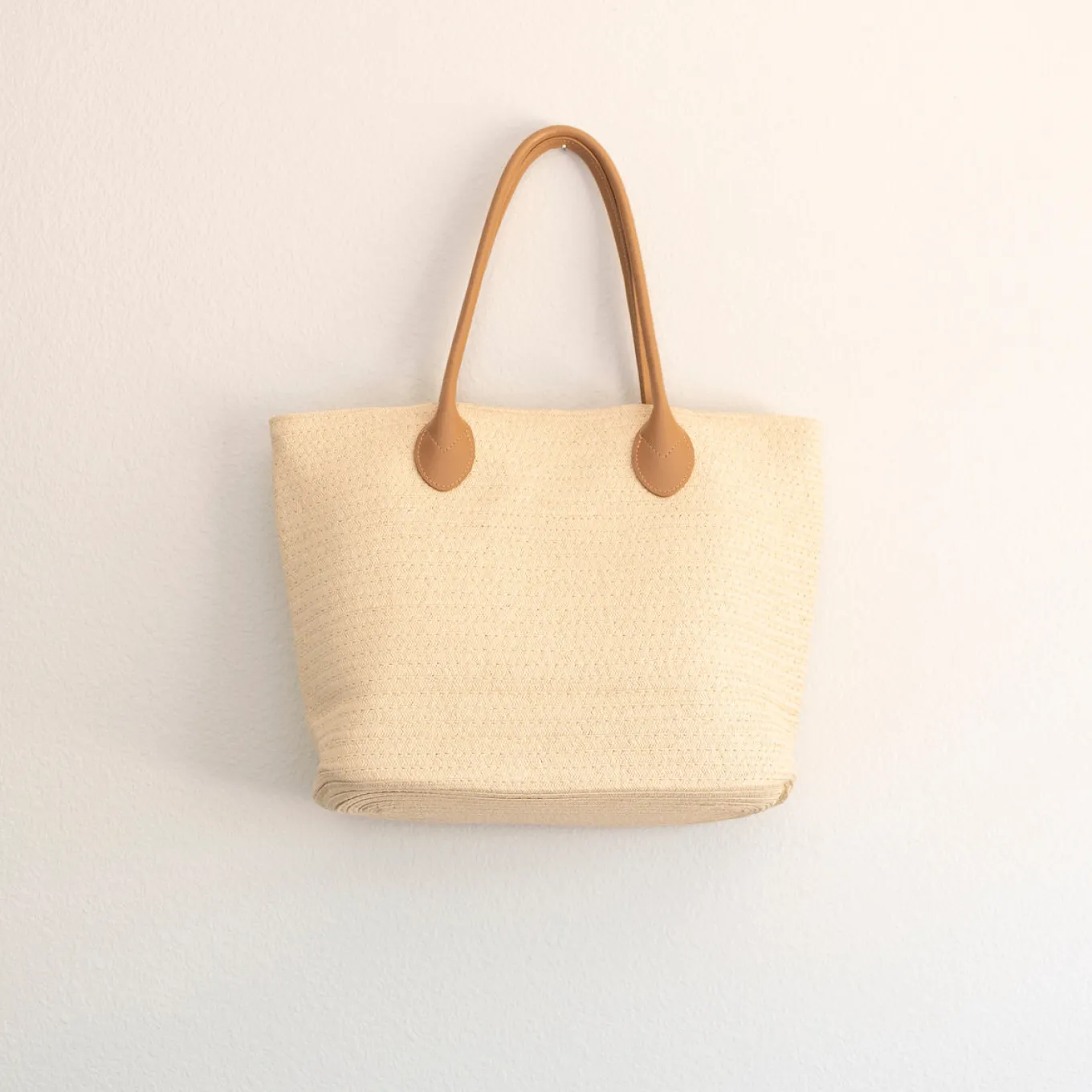 Elena Handbags Elegant Straw Woven Summer Tote