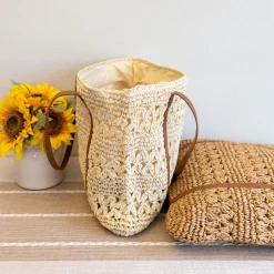 Elena Handbags Everyday Large Straw Woven Summer Bag