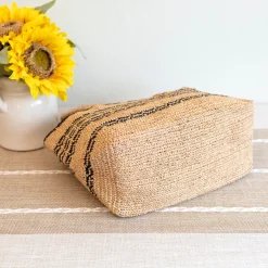 Elena Handbags Everyday Small Raffia Straw Handbag
