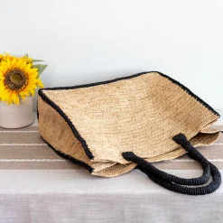 Elena Handbags Extra Large Soft Raffia Woven Summer Straw Tote