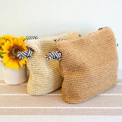 Elena Handbags Fashion Straw Shoulder Bag