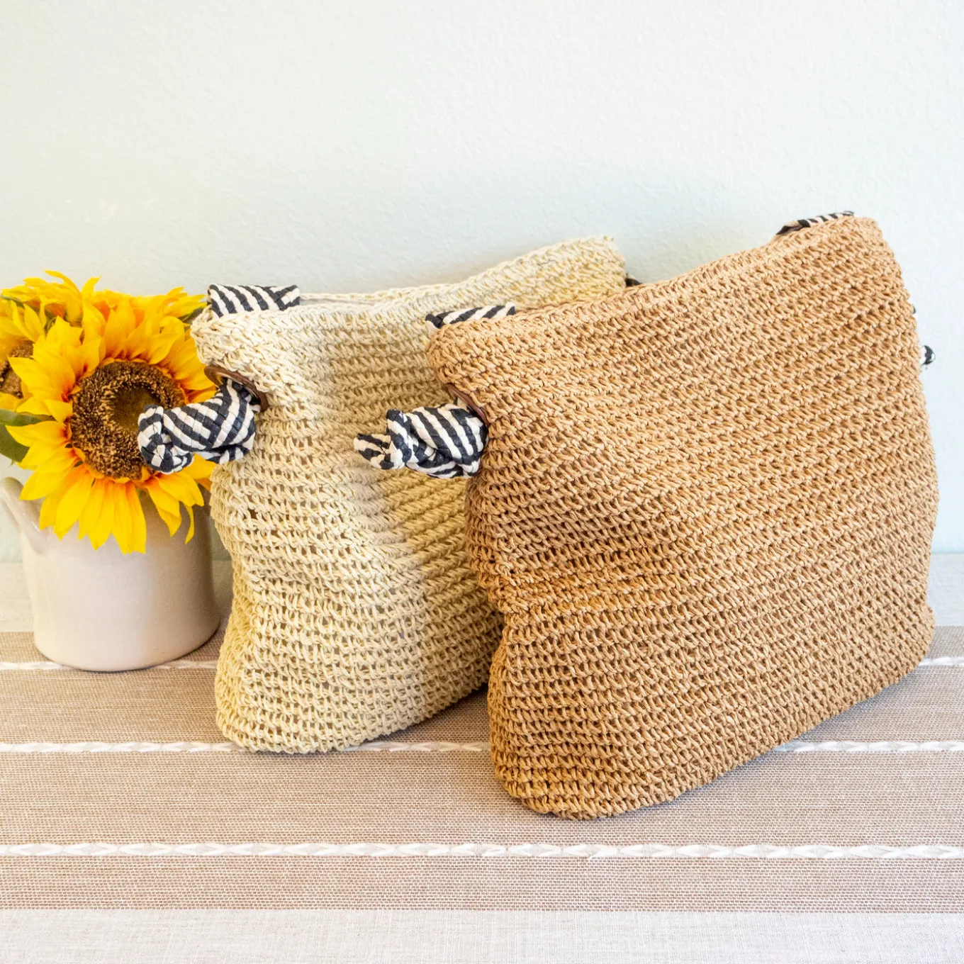 Elena Handbags Fashion Straw Shoulder Bag