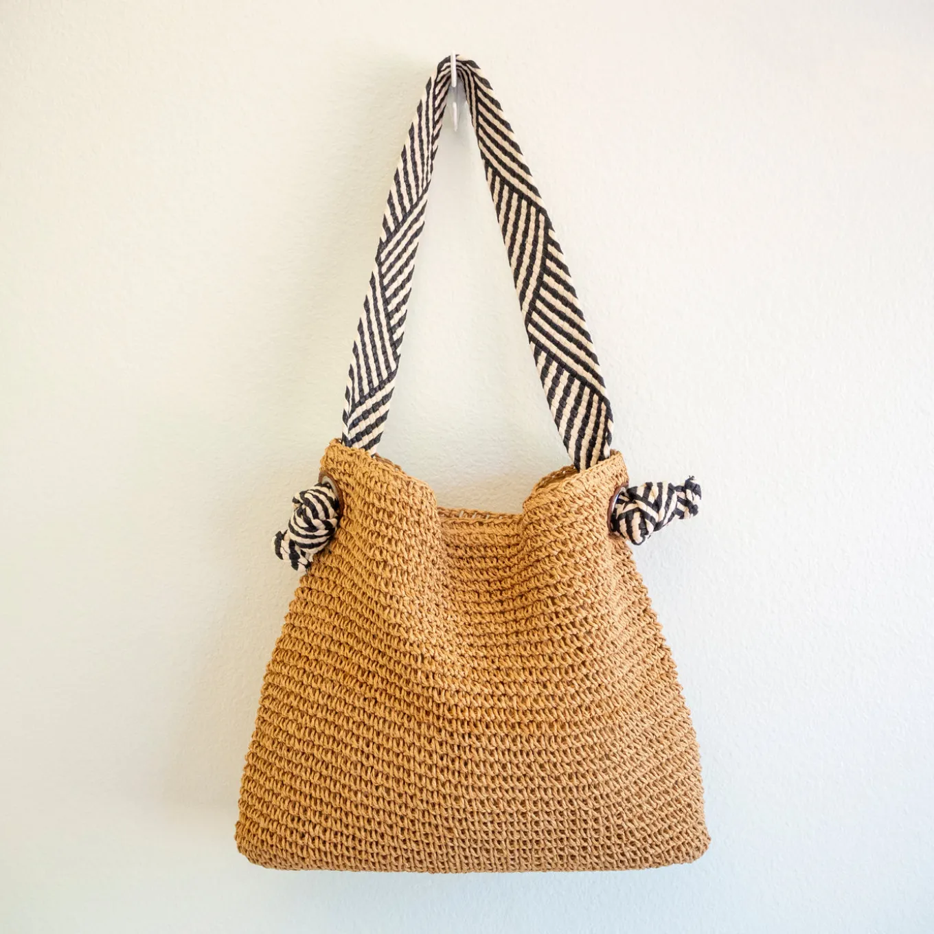Elena Handbags Fashion Straw Shoulder Bag