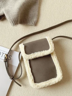 Elena Handbags Faux Furry Crossbody Bag