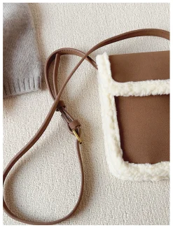 Elena Handbags Faux Furry Crossbody Bag