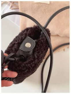 Elena Handbags Faux Furry Crossbody Bag