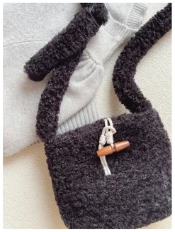 Elena Handbags Faux Furry Crossbody Bag