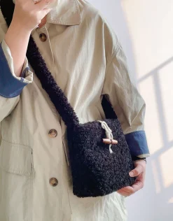Elena Handbags Faux Furry Crossbody Bag