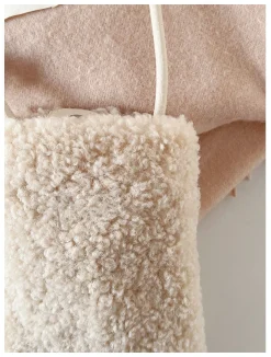 Elena Handbags Faux Furry Crossbody Bag