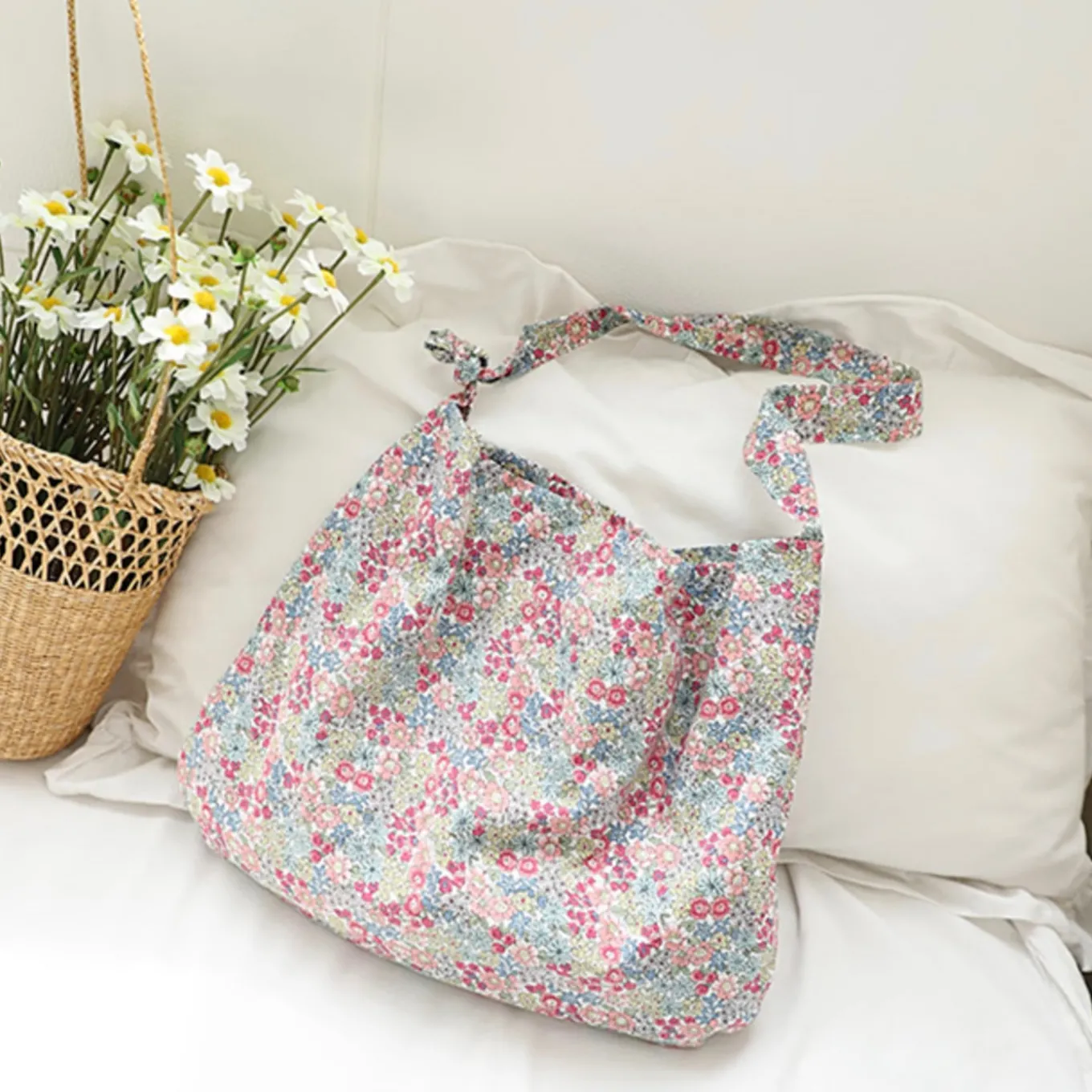 Elena Handbags Floral Canvas Shoulder Bag