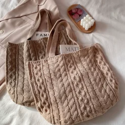 Elena Handbags Hand Knit Tote Bag