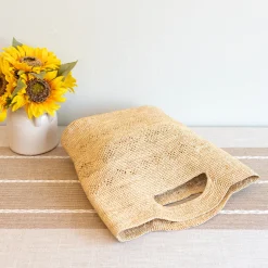 Elena Handbags Hand Woven Fashion Raffia Beach Bag