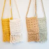 Elena Handbags Handmade Bohemian Tassel Beach Small Bag