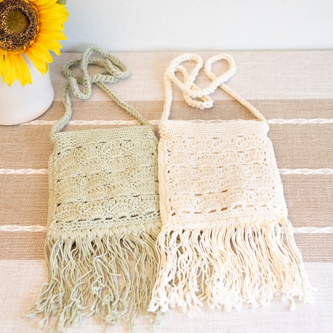 Elena Handbags Handmade Bohemian Tassel Beach Small Bag
