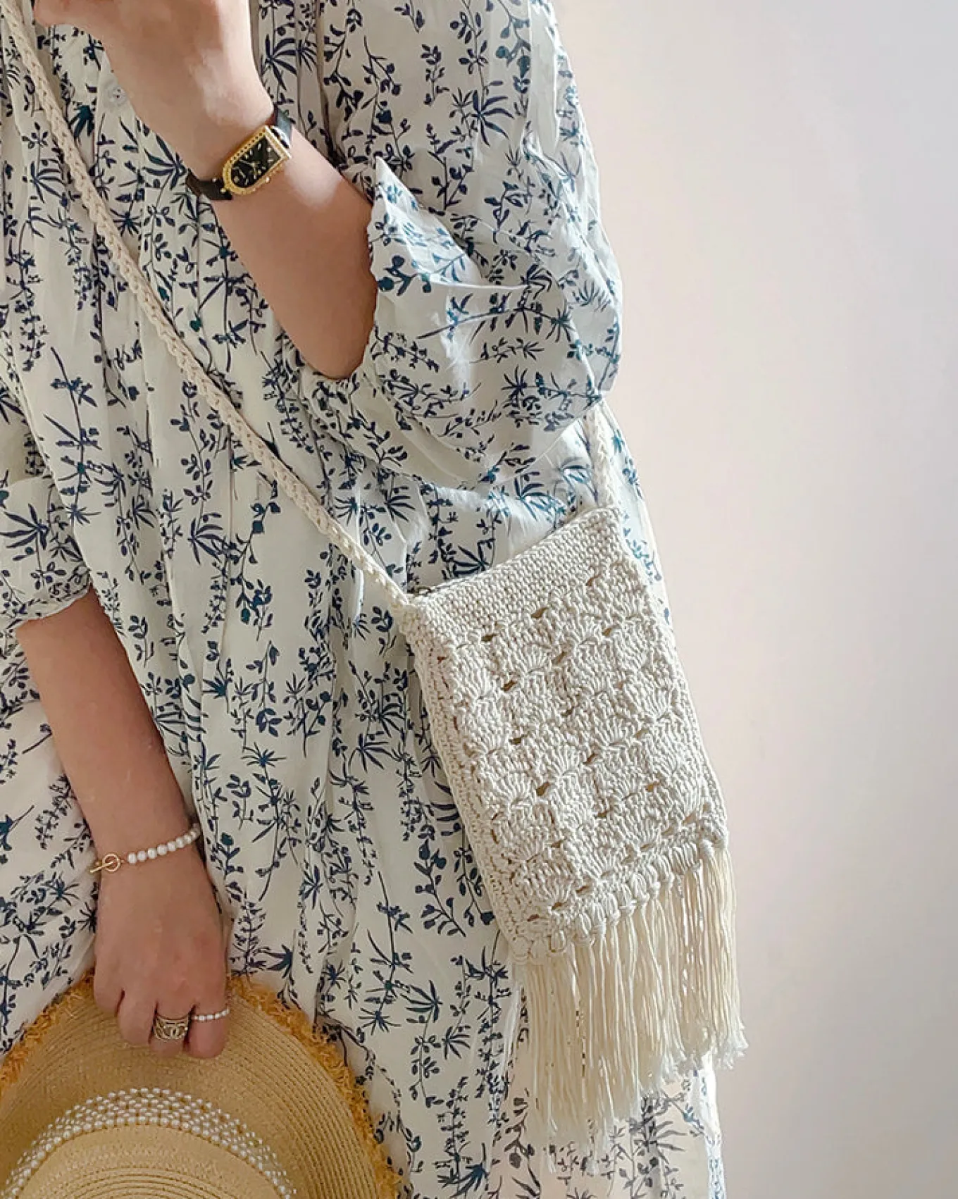 Elena Handbags Handmade Bohemian Tassel Beach Small Bag