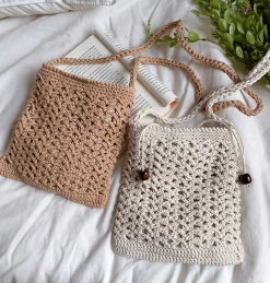 Elena Handbags Handmade Crochet Crossbody Purse