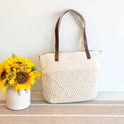 Elena Handbags Handmade Crochet Shoulder Bag