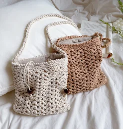 Elena Handbags Handmade Crochet Crossbody Purse