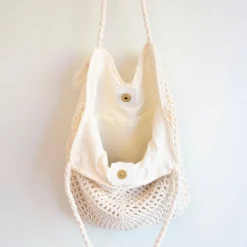 Elena Handbags Handmade Crochet Retro Style Tote Bag