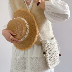 Elena Handbags Handmade Crochet Crossbody Purse