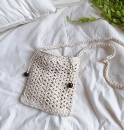Elena Handbags Handmade Crochet Crossbody Purse