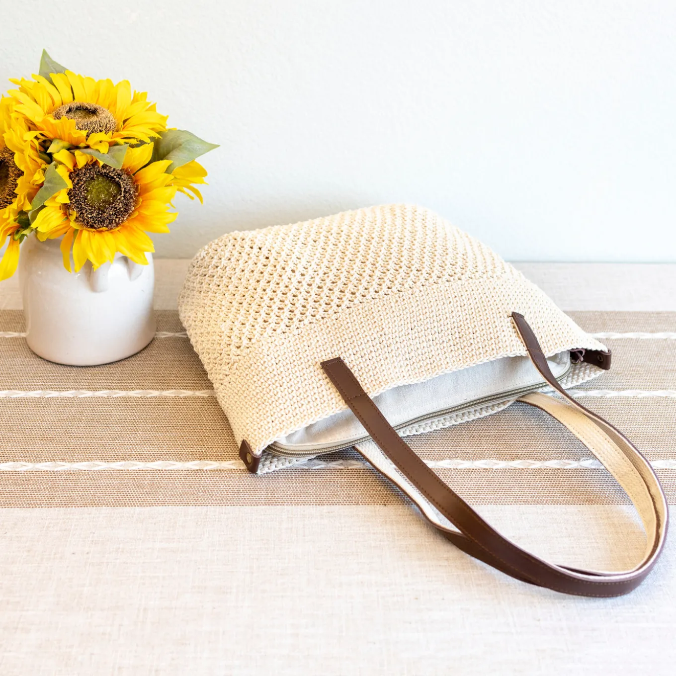 Elena Handbags Handmade Crochet Shoulder Bag